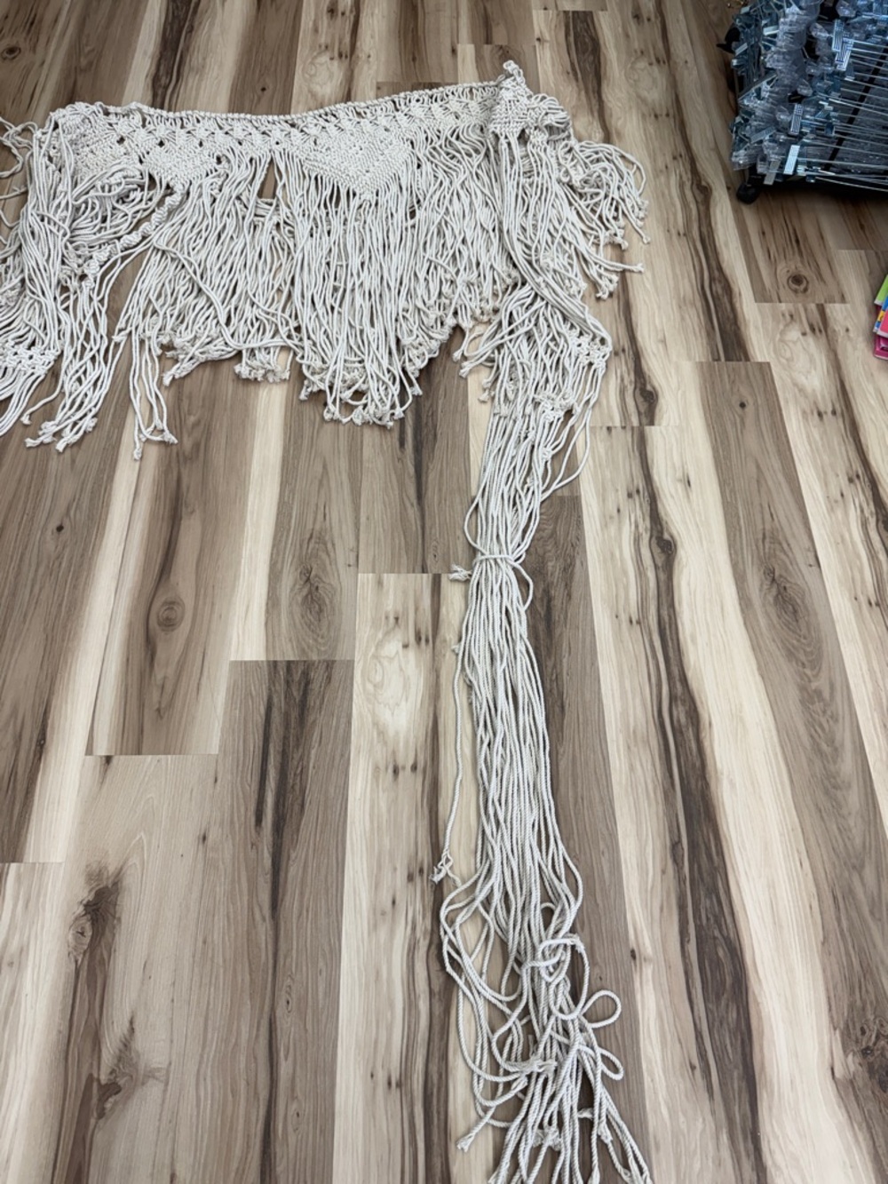 Handmade Macramé Wall Hanging – Natural Cream - Picture 2 of 5